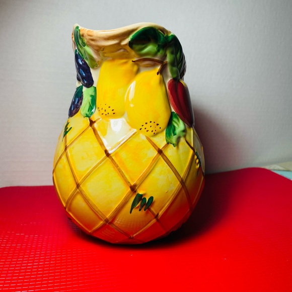 Vintage Gourmet Home Accents 3D Fruit Ceramic Pitcher - Picture 2 of 4